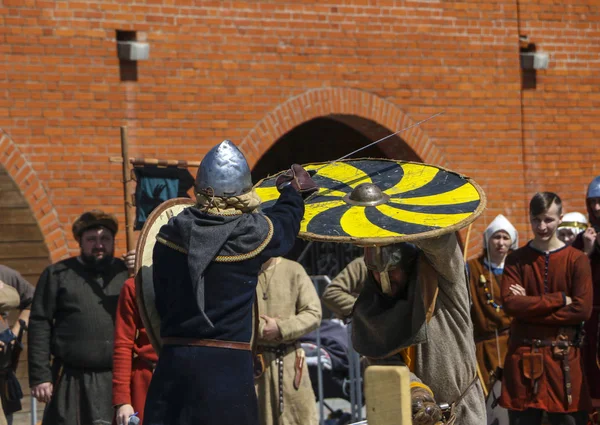 YOSHKAR-OLA, RUSIA, 25 DE MAYO DE 2019: el festival de re histórico —  Fotos de Stock