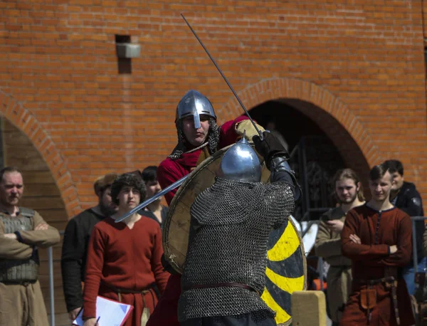 YOSHKAR-OLA, RUSIA, 25 DE MAYO DE 2019: el festival de re histórico —  Fotos de Stock