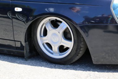 Yoshkar-Ola, Rusya, 02 Haziran 2019: oto ve Motosiklet Fuarı