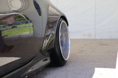 Yoshkar-Ola, Rusya, 02 Haziran 2019: oto ve Motosiklet Fuarı