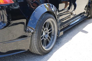 Yoshkar-Ola, Rusya, 02 Haziran 2019: oto ve Motosiklet Fuarı