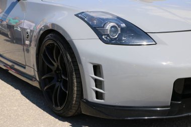 Yoshkar-Ola, Rusya, 02 Haziran 2019: oto ve Motosiklet Fuarı