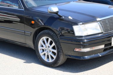 Yoshkar-Ola, Rusya, 02 Haziran 2019: oto ve Motosiklet Fuarı