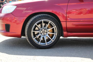 Yoshkar-Ola, Rusya, 02 Haziran 2019: oto ve Motosiklet Fuarı