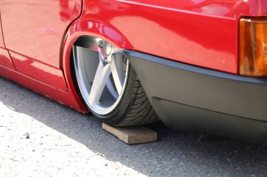 Yoshkar-Ola, Rusya, 02 Haziran 2019: oto ve Motosiklet Fuarı