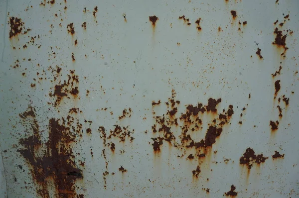 Ferro Pintado Coberto Com Ferrugem Corrosão Fundos Texturas Para Jogos — Fotografia de Stock