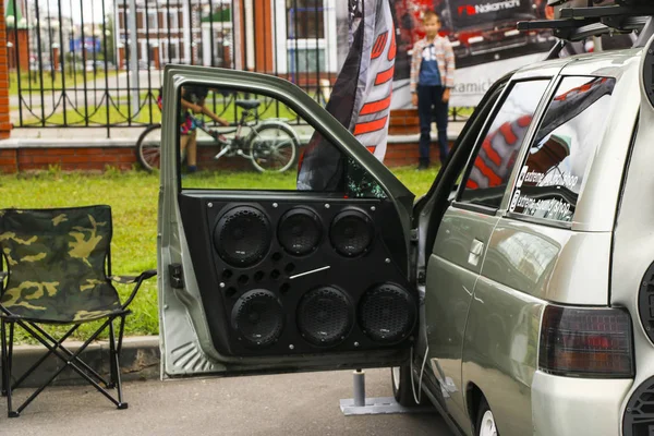 YOSHKAR-OLA, RÚSSIA, 10 de AGOSTO de 2019: Festival de Autosom dedicado ao dia da cidade — Fotografia de Stock