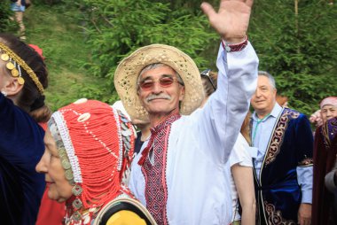 Ufa, Rusya - 12 Haziran 2019: halk