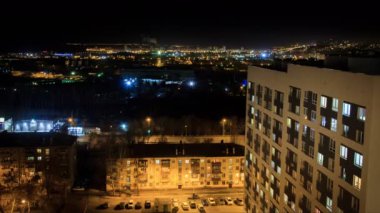 Yüksek katlı modern akşam timelase