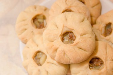 Vak belyash - bashkir ulusal mutfağı ev yapımı gıda