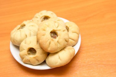 Vak belyash - bashkir ulusal mutfağı ev yapımı gıda