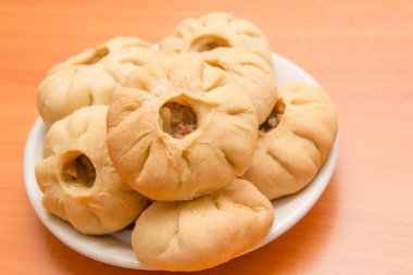 Vak belyash - bashkir ulusal mutfağı ev yapımı geleneksel gıda