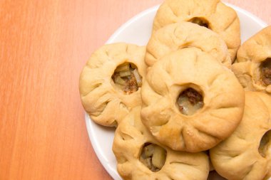 Vak belyash - bashkir ulusal mutfağı ev yapımı geleneksel gıda