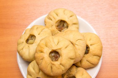 Vak belyash - bashkir ulusal mutfağı ev yapımı gıda