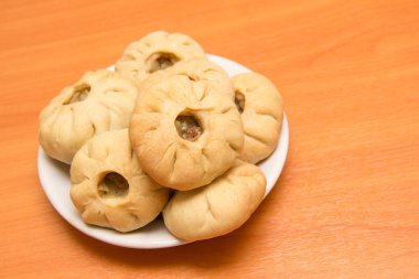 Vak belyash - bashkir ulusal mutfağı ev yapımı gıda