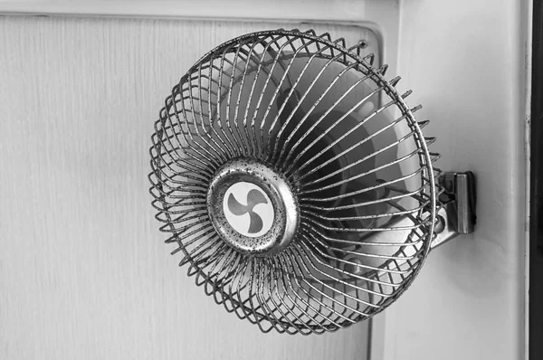 rusty fan rotation on blow cool air black white