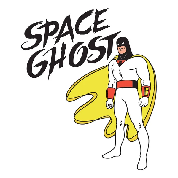 Space Ghost cartoon illustration superhero