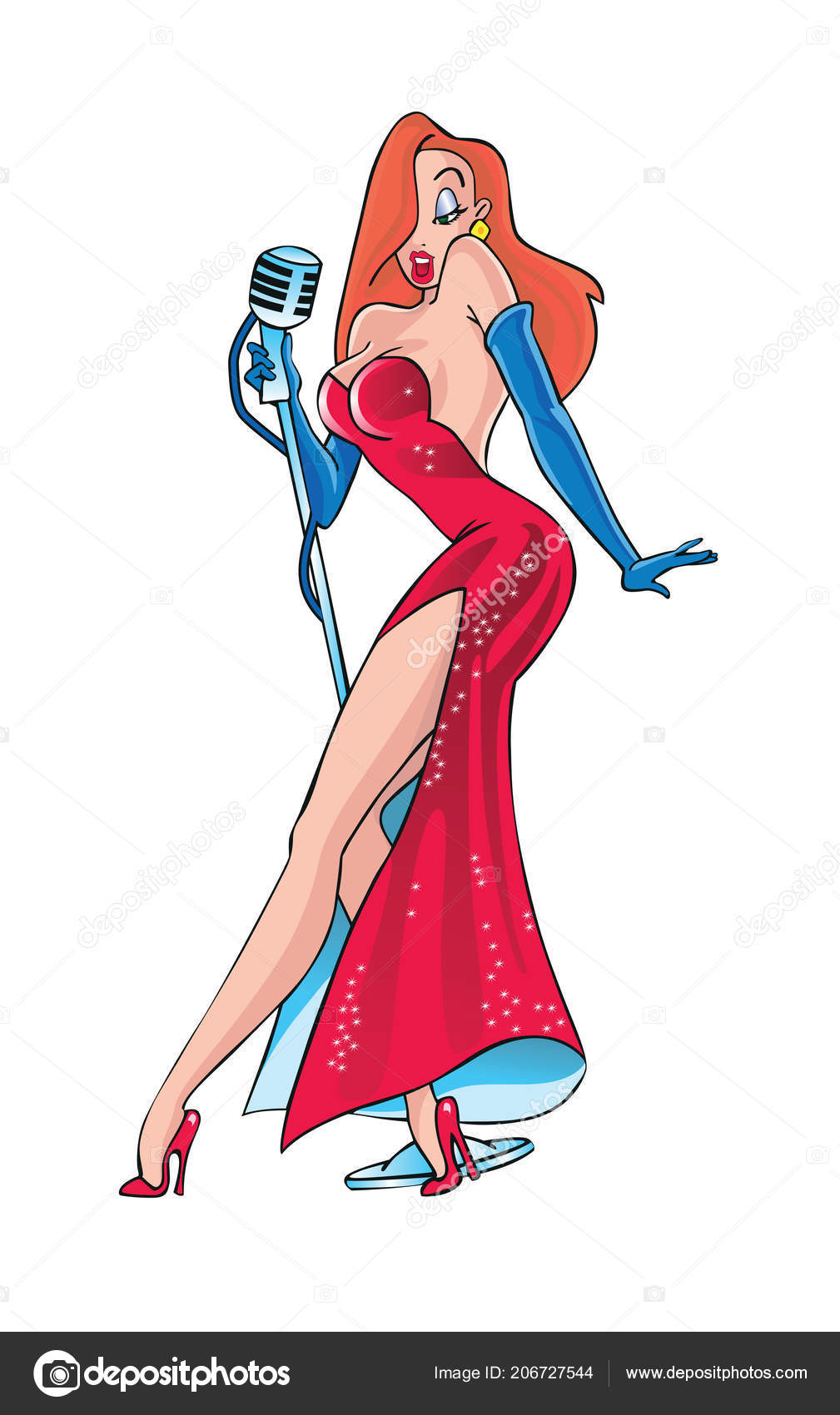 Cartoon Red Dresses