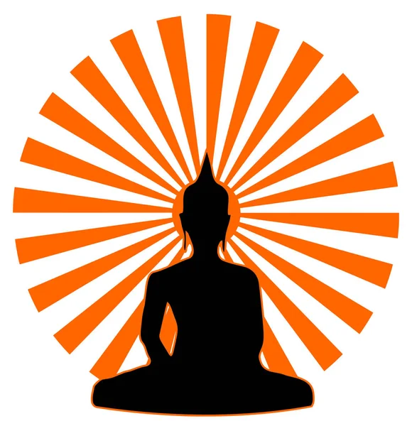 buddhism harmony sun meditation energy yoga illustration