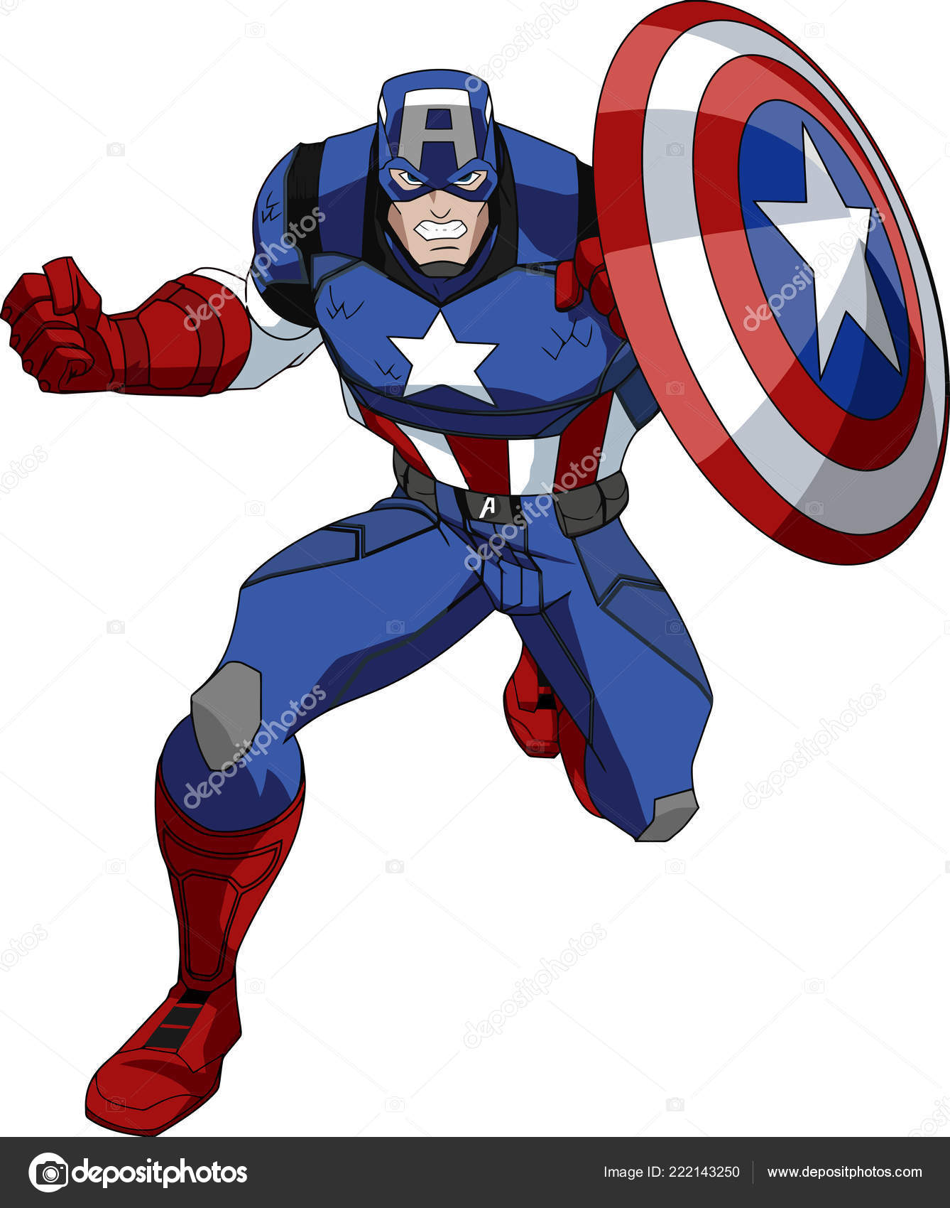 Мстители герои Капитан Америка