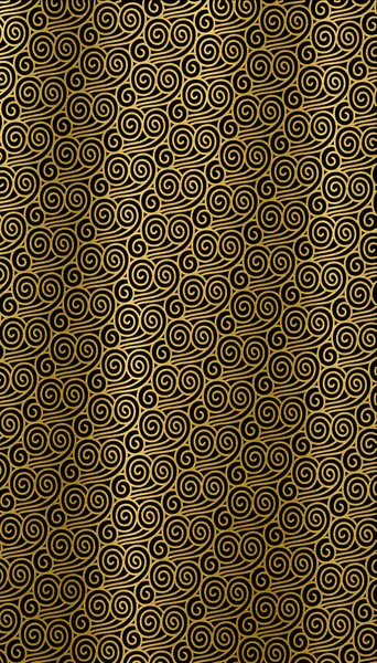 japan waves pattern golden  metallic illustration