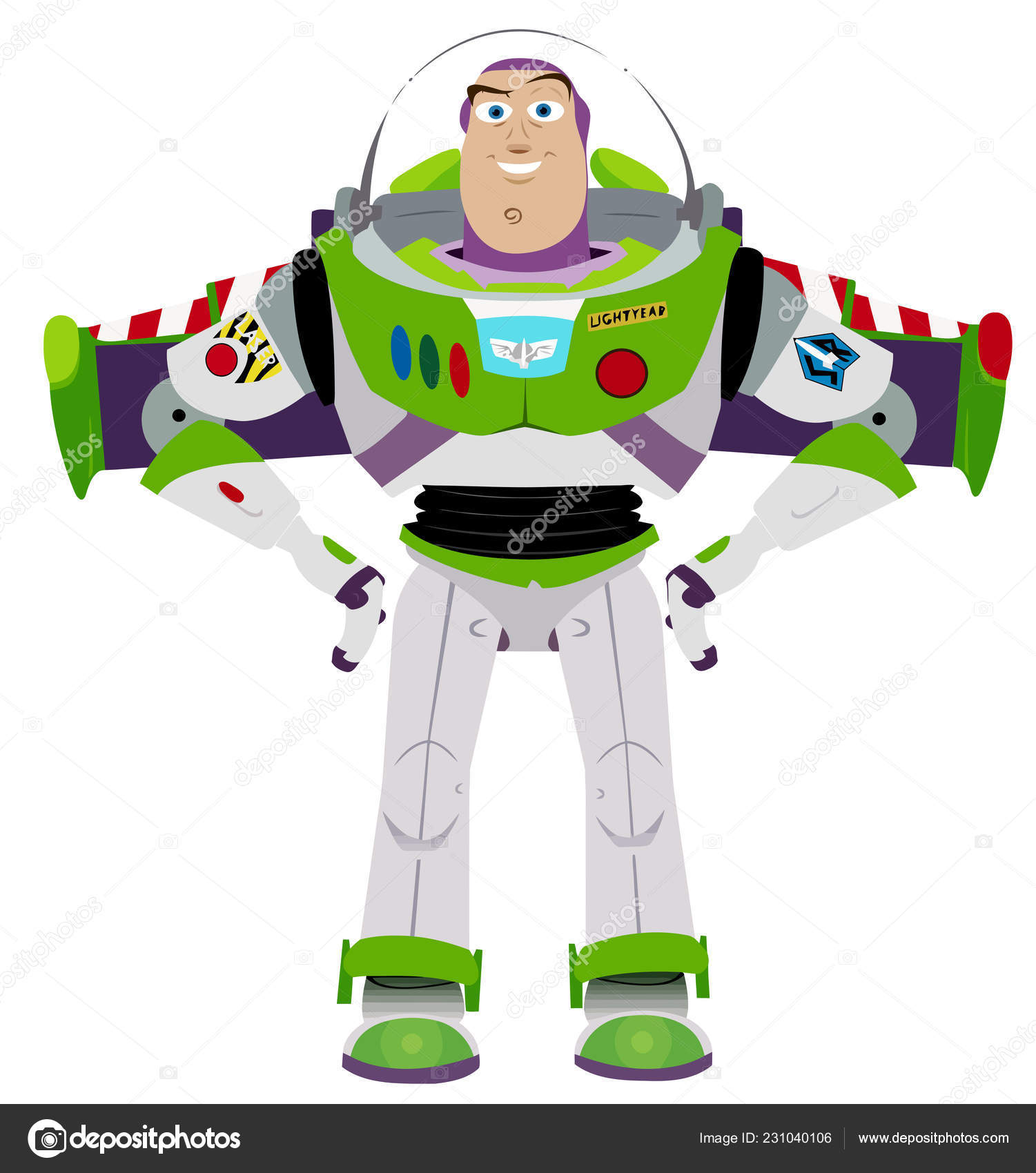 buzz lightyear con alas