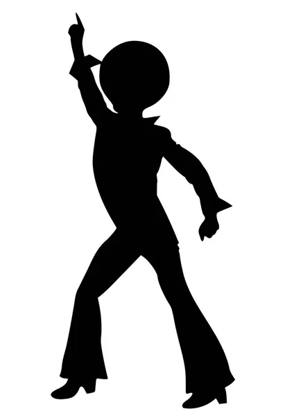 dance disco nightclub man music silhouette illustration