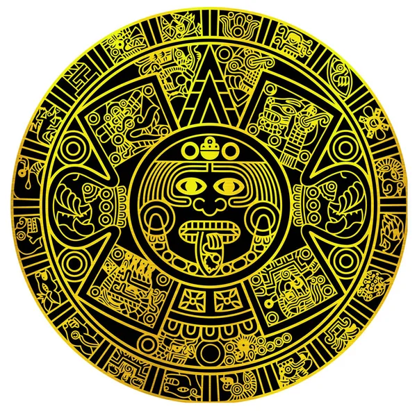 Stylized Aztec Calendar — Stock Vector © epic22 4007313