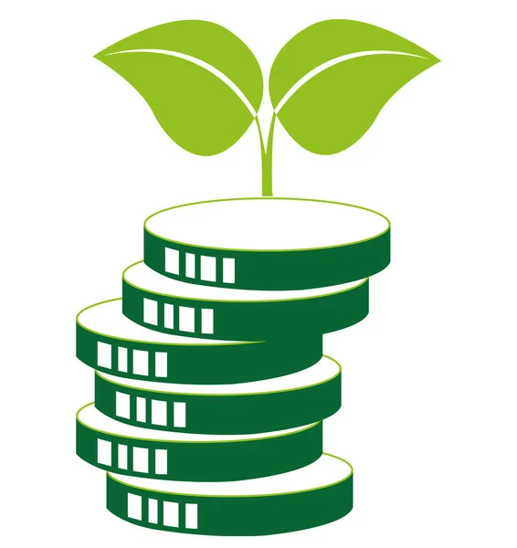 ecological investment profit green eco illustration