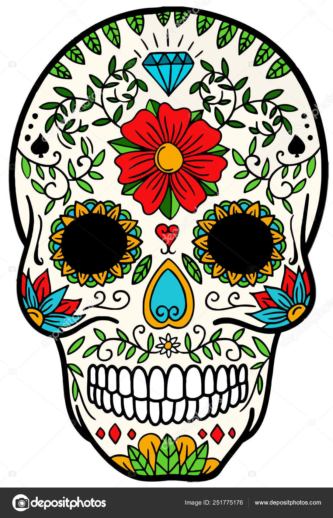 Calavera Skull Art