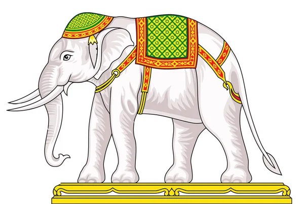 white elephant animal mammal holy traditional asia  illustration