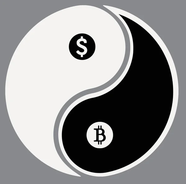 yin yang money illustration finance balance zen silhouette