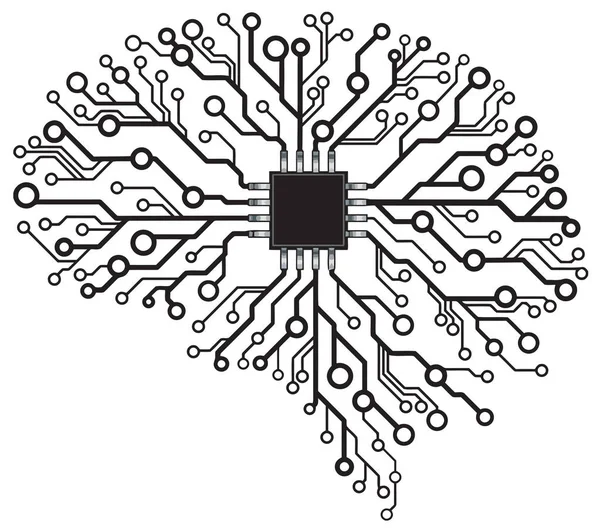 mind brain chip connection network illustration