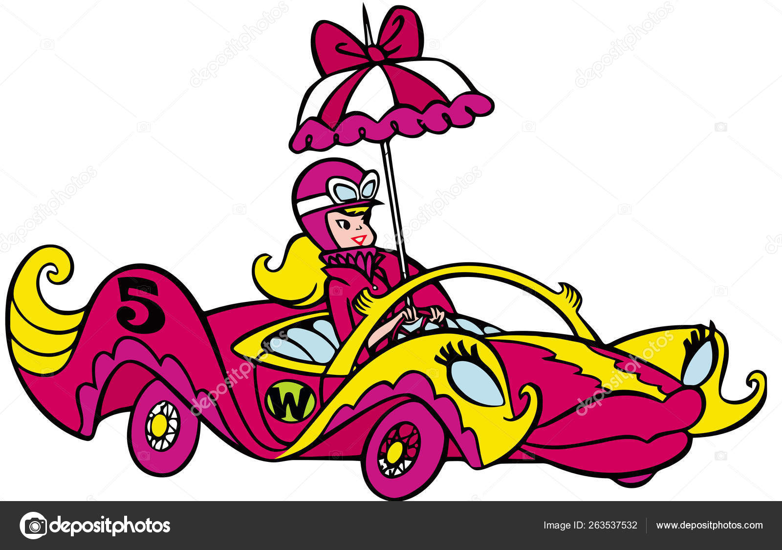 Wacky Races Penelope Pitstop Car Blonde 