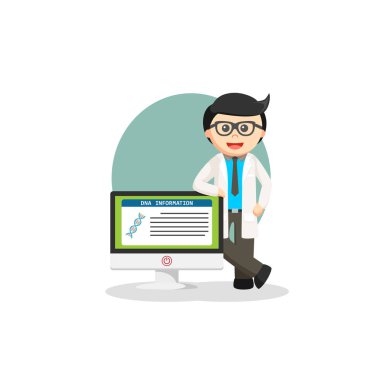 Dna Bilgi iş bilgisi vektör illüstrasyon