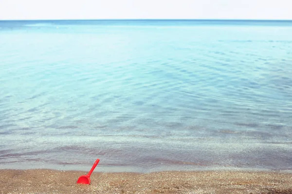 Plaża Morze Zabawka Dla Dzieci Wiosło Dzieciństwo Odpoczynek — Zdjęcie stockowe