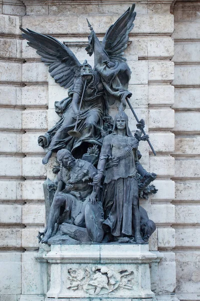 Monument Pedestal Historical Place Budapest Hungary — Stock Photo, Image