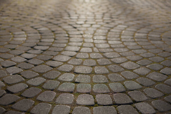 texture of pavers and stone. beautiful pattern from paving