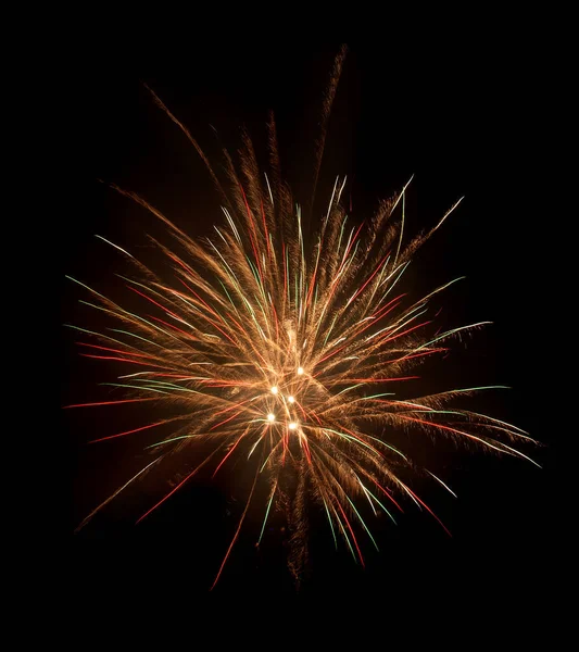 Bang Fireworks Black Background — Stock Photo, Image