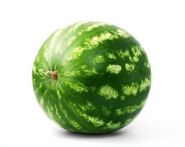 Whole Water Melon White Backgroun — Stock Photo, Image