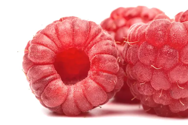 Ripe Raspberry Isolated White — Stock Photo, Image