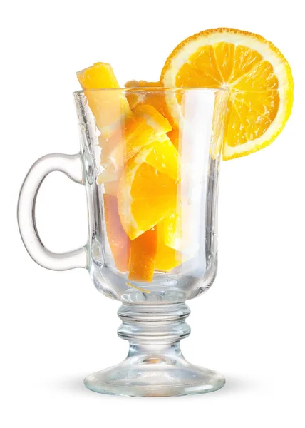 Glass Orange Natural Product Cocktail Fruit — Stock Photo, Image