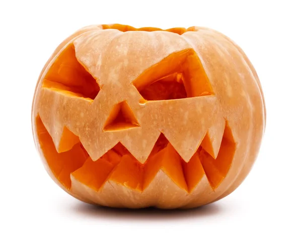 Orange Halloween Pumpkin White Background — Stock Photo, Image