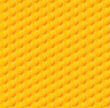 Altıgen bal peteklerinin kusursuz arka planı. Vektör deseni