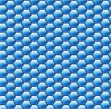 Altıgen bal peteklerinin kusursuz arka planı. Vektör deseni çok renkli