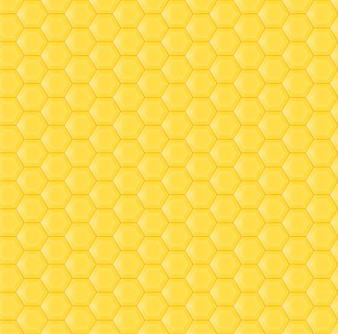 Altıgen bal peteklerinin kusursuz arka planı. Vektör deseni