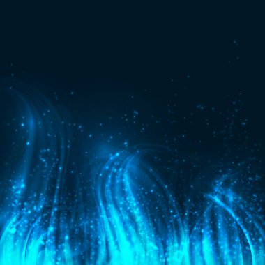 Tasarım için parlayan vektör arkaplanı. Işınlar ve parıltılardan