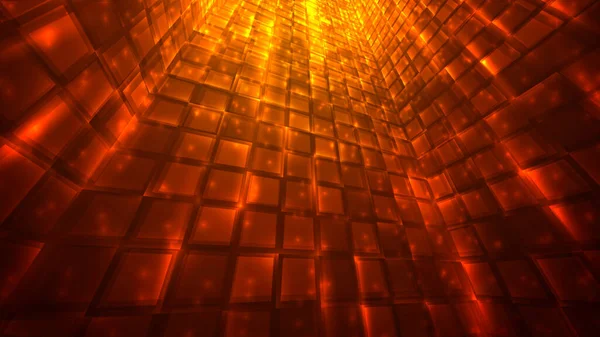 明るい輝く粒子と経路の抽象的な背景 ベクターイラスト — ストックベクタ