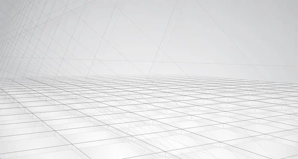 矢量3D方格和线的背景 — 图库矢量图片