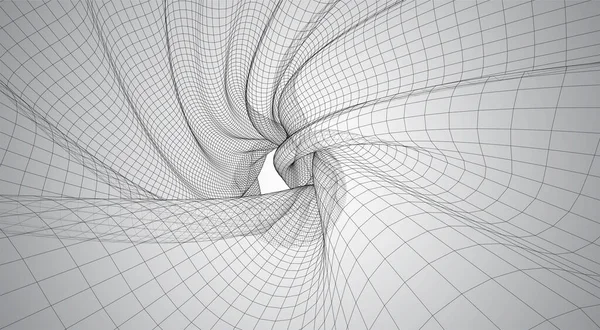 Vectorruimte Van Vierkante Veelhoekige Mazen Abstracte Vorm Een Witte Achtergrond — Stockvector